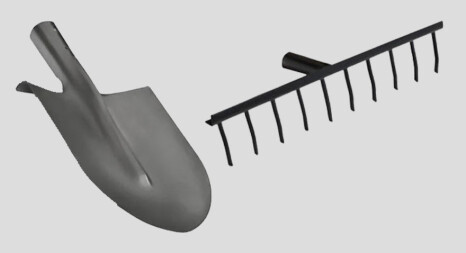 Лопаты, грабли и т.п. инструменты